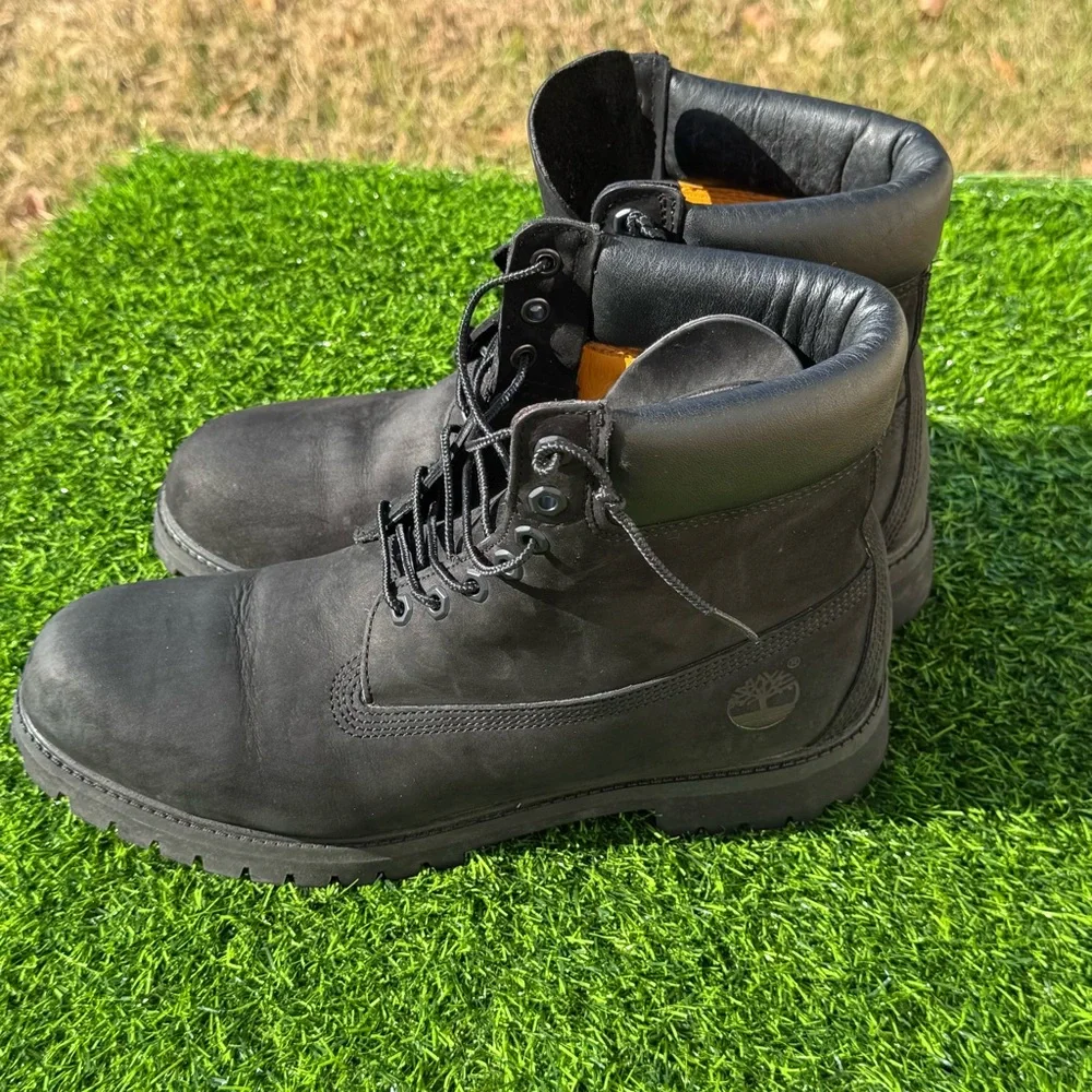 Timberland 10073 Men’s 12M Black 6-Inch Premium Waterproof Leather Boots